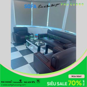 Bộ Sofa Văn phòng ốp gỗ A961