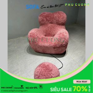 Ghế Big mama plain lông xù A964