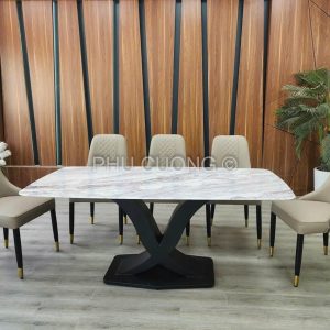Bàn ăn cao cấp sang trọng 6 ghế BK032
