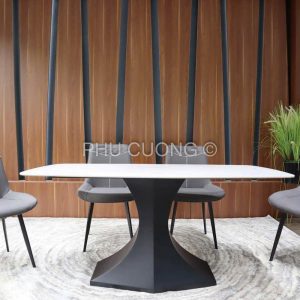 Bàn ăn hiện đại 4 ghế da cao cấp BK021