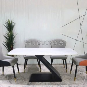 Bàn ăn sang trọng 4 ghế 1m4 BK022