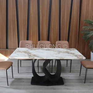 Bộ bàn ăn màu Nâu 6 ghế BK003