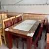 Bàn ăn gỗ Sồi màu cánh gián LTS013