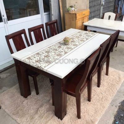 Bàn ăn gỗ 6 ghế sang trọng LTS020