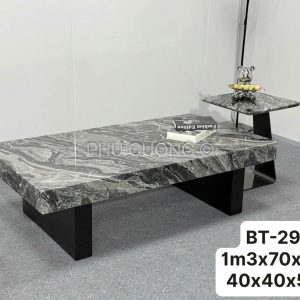 Bàn trà đá đen xám BT-29