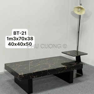 Bàn đá đen vân vàng BT-21