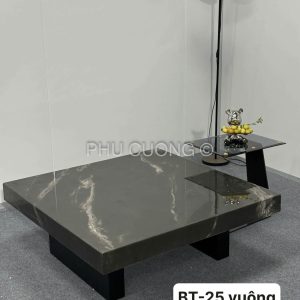 Bàn đá đen tuyền vân xám BT-25