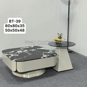 Bàn trà mặt đá đẹp BT-39