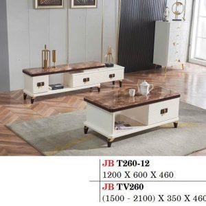 Bàn trà sofa mặt đá chữ nhật T260-12