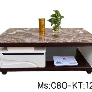 Bàn trà sofa mặt đá chữ nhật C80