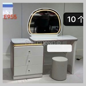 Bàn trang điểm gương đẹp có led E955