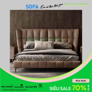 Giường ngủ đầu giường cao GU015