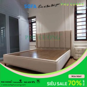 Giường ngủ bọc vải Nhung GU020