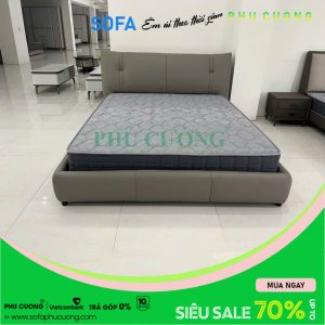 Giường ngủ màu xám đẹp GU026