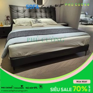 Giường ngủ giật nút chia múi GU030