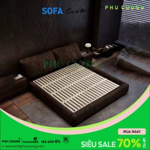 Giường ngủ vải nhung sang trọng GU034