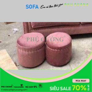 1 Cặp Ghế đôn sofa tròn xinh D029