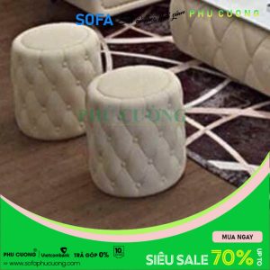 Ghế đôn sofa ô trám bên hông D033