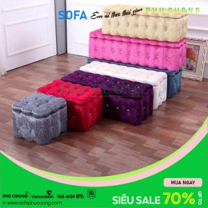 Ghế đôn sofa có hộc để đồ D034
