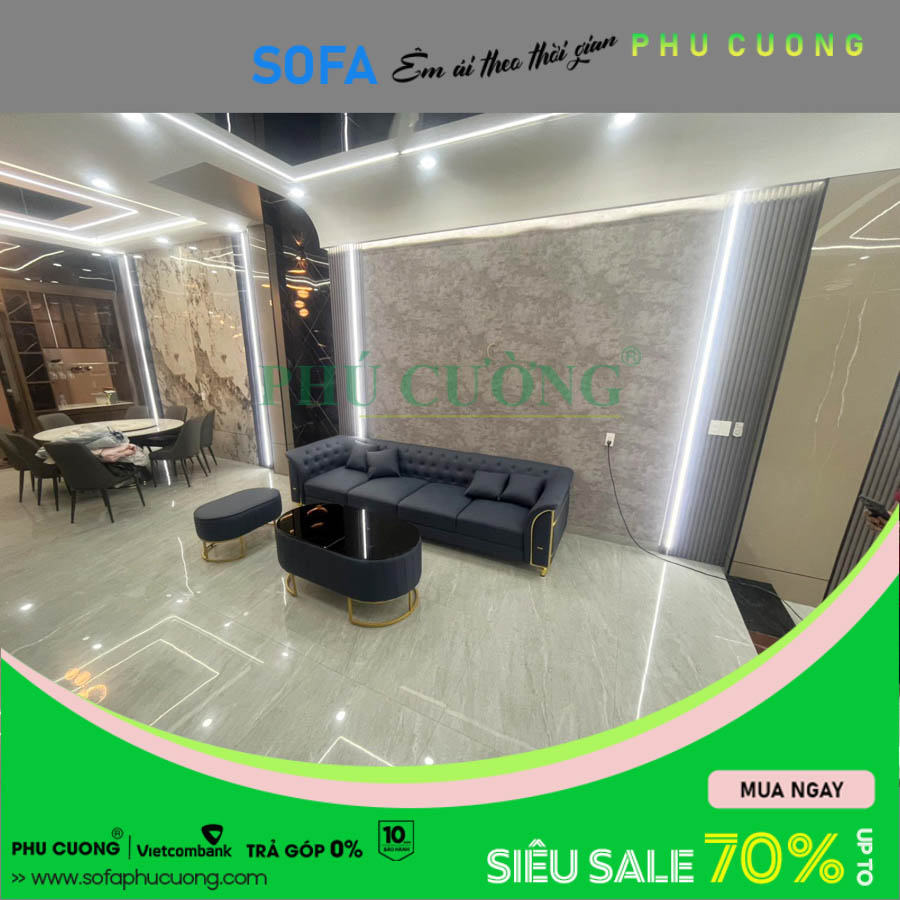 [A992] Ghế sofa Tân cổ điển 4 chỗ