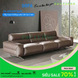 [A1005] Băng sofa Nagami căn hộ sang trọng da cao cấp