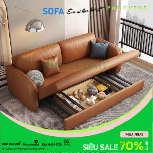 [A995] Sofa giường thông minh Da sinh thái mới
