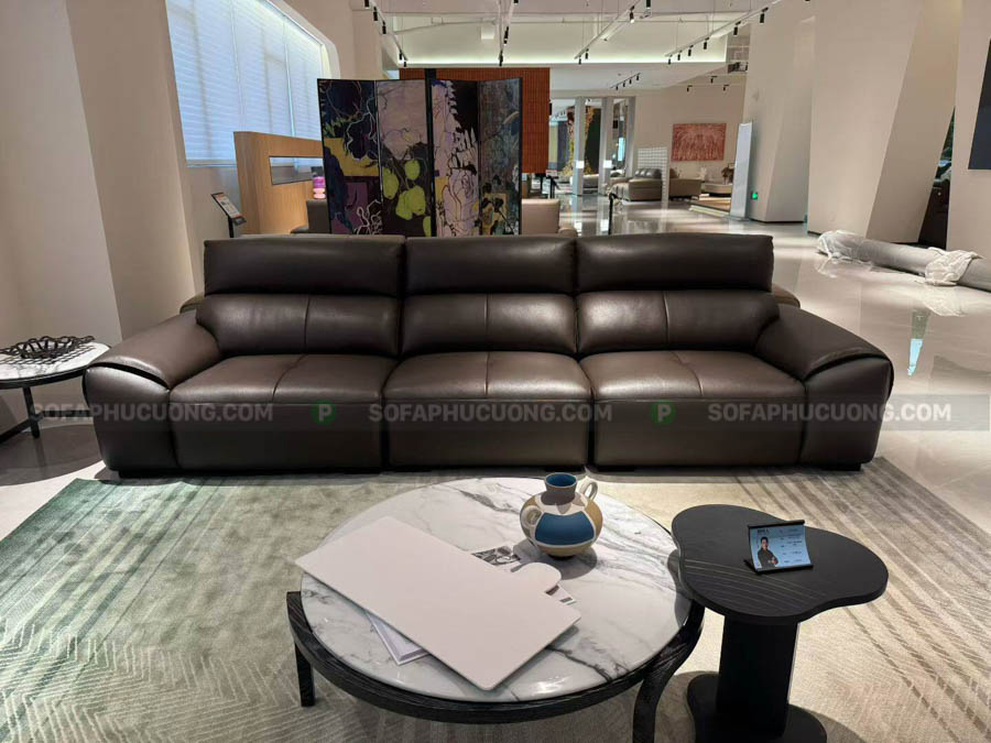 [A1024] Sofa 3 chỗ Da chống trầy xước tặng đầy đủ